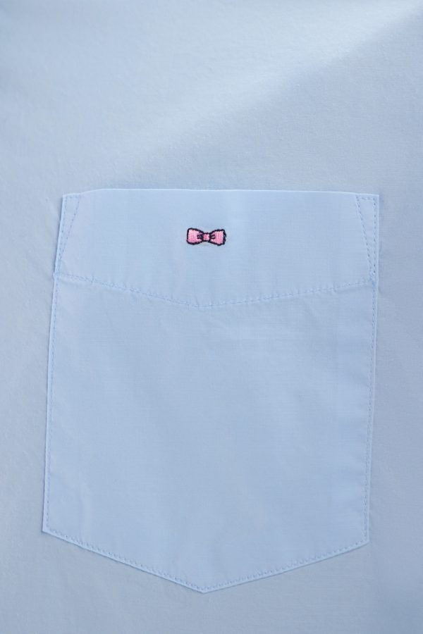 Chemise Unisexe En Coton Et Lyocell Stretch Ciel Coupe Droite Eden Park – Image 4