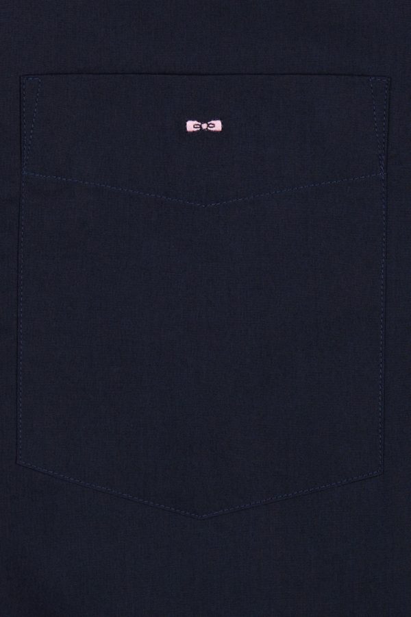 Chemise En Coton Marine Coudière Coupe Droite Eden Park – Image 5