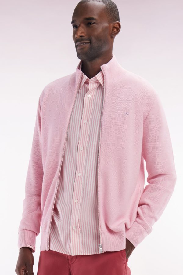 Chemise En Coton À Rayures Roses Coupe Droite Eden Park – Image 2