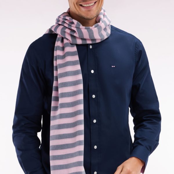 Chemise En Coton Pinpoint Marine Broderie Dos Coupe Droite Eden Park