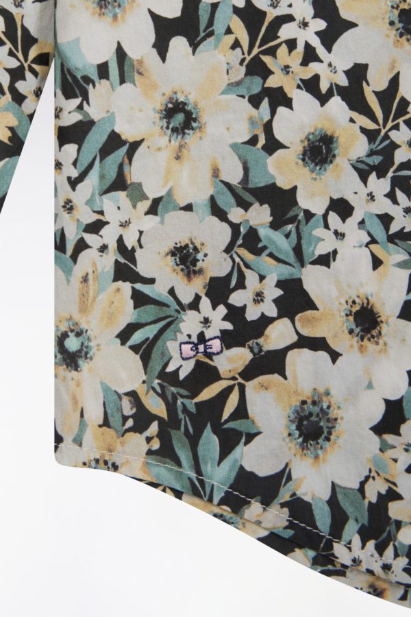 Chemise En Popeline De Coton À Imprimé Floral Coupe Droite Eden Park – Image 4