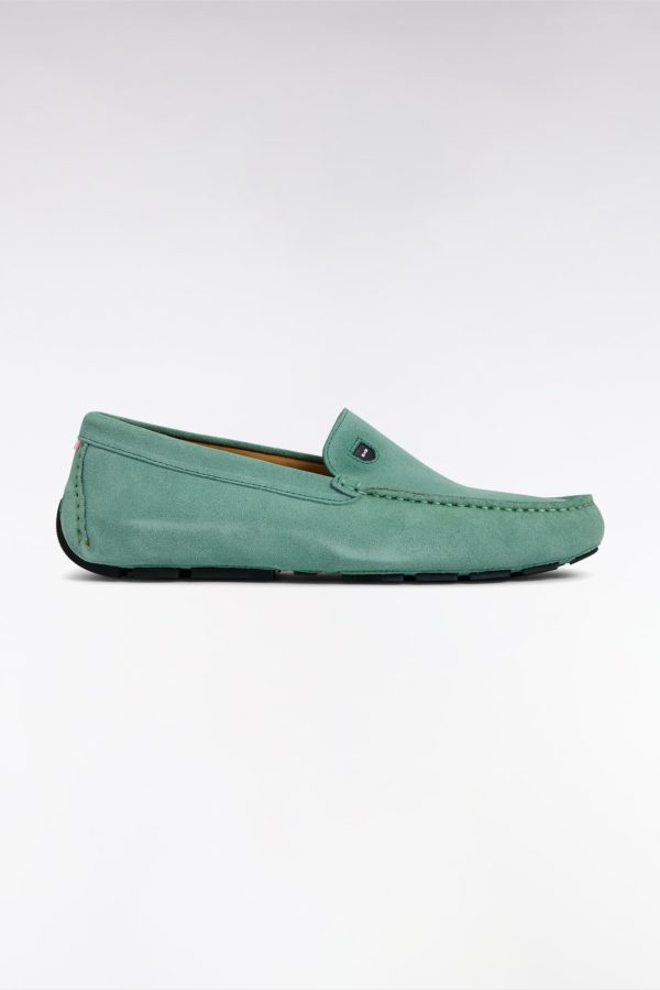Mocassins En Cuir Suédé Verts Eden Park