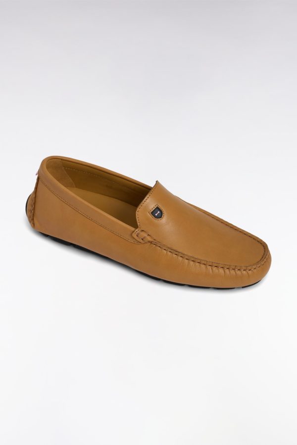 Mocassins En Croûte De Cuir Camel Eden Park – Image 4