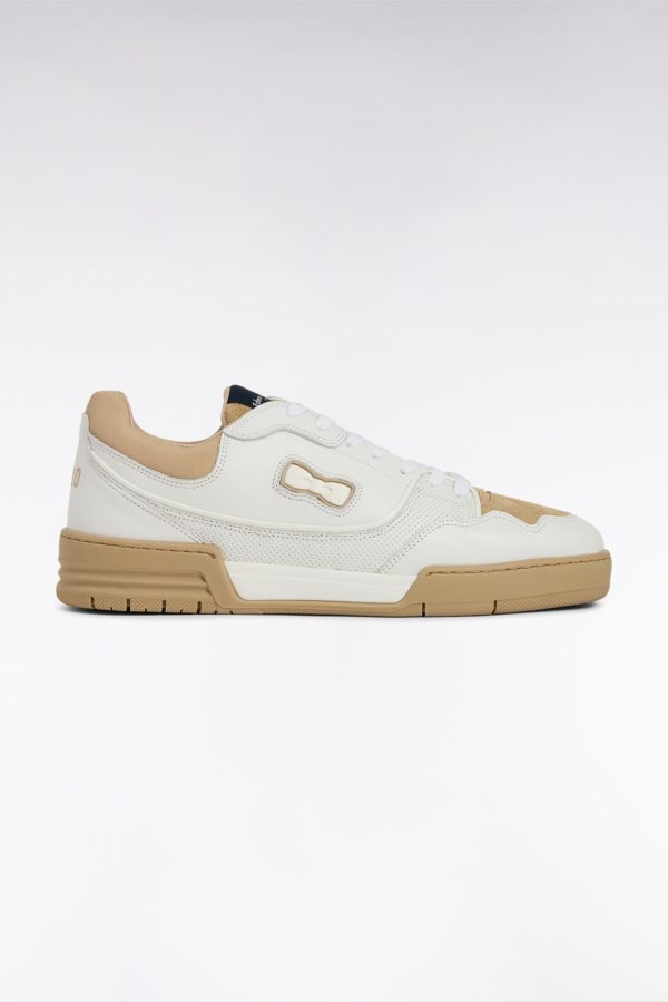 Sneakers Ep10 En Cuir Blanches Et Beiges Eden Park