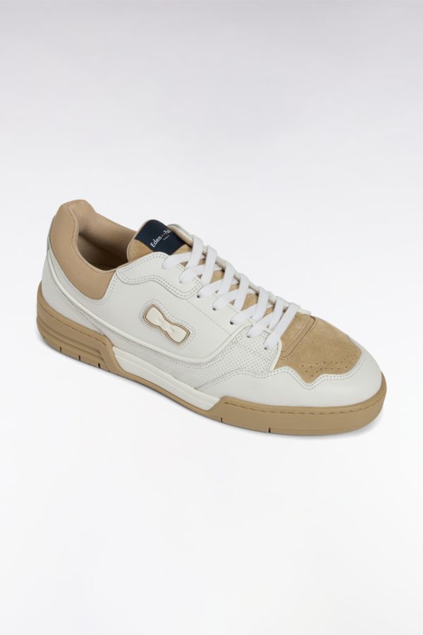 Sneakers Ep10 En Cuir Blanches Et Beiges Eden Park – Image 4