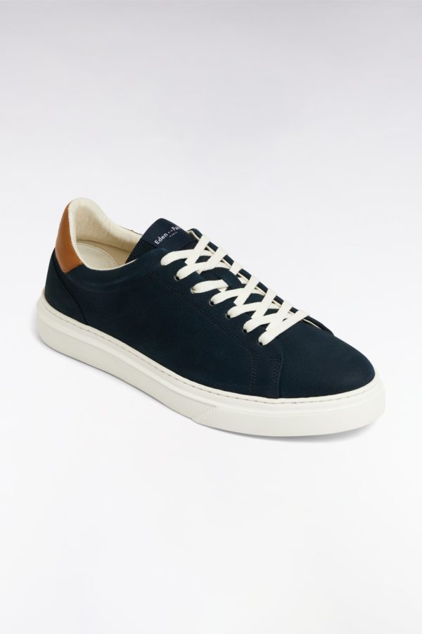 Baskets Basses En Cuir Marine Eden Park – Image 4