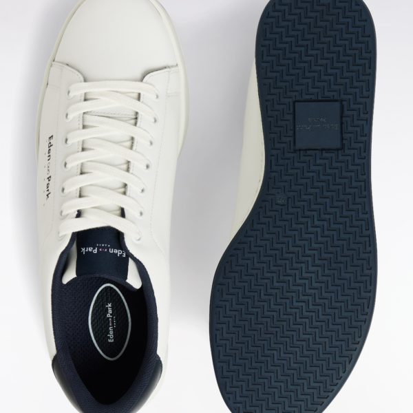 Baskets Basses En Cuir Blanches Eden Park