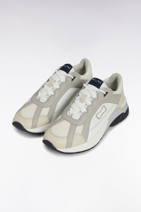 Sneakers Larges En Cuir Blanches Eden Park – Image 3