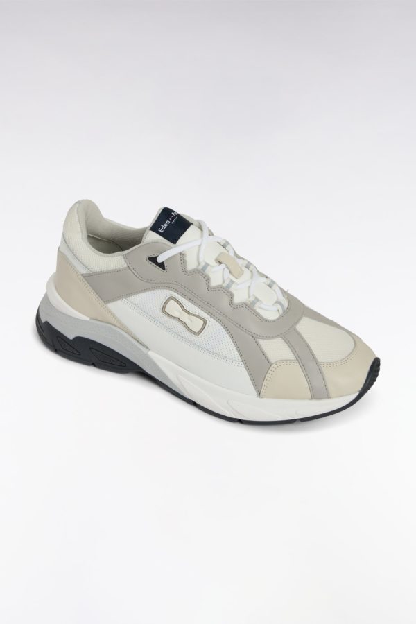 Sneakers Larges En Cuir Blanches Eden Park – Image 4