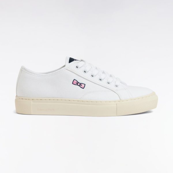 Baskets Basses En Toile De Coton Marine Eden Park