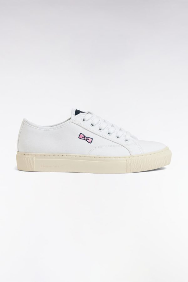 Baskets Basses En Toile De Coton Marine Eden Park