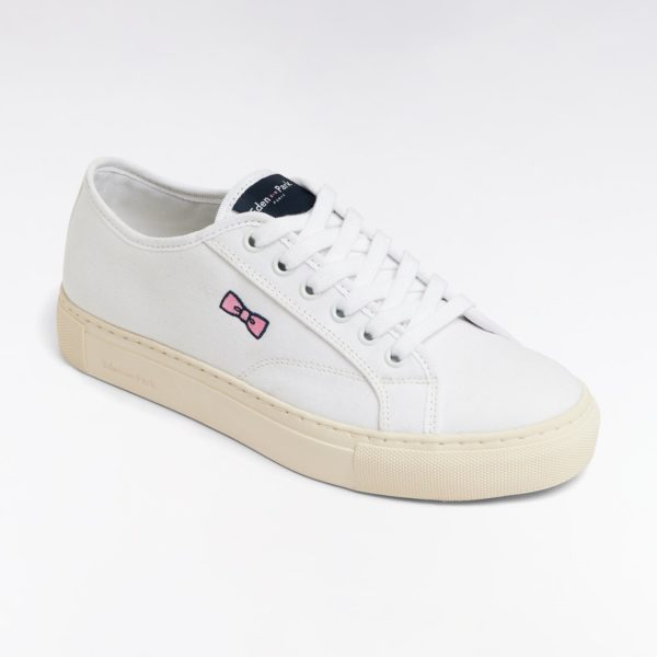 Baskets Basses En Toile De Coton Marine Eden Park