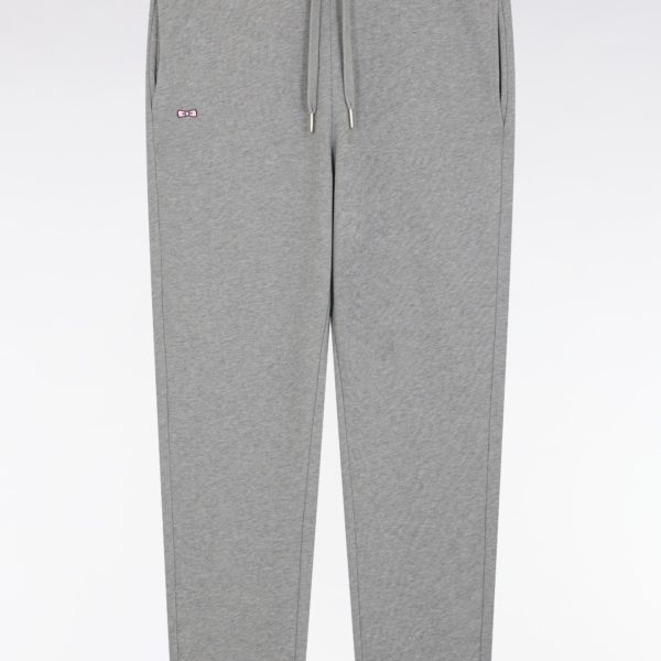 Short Jogging En Molleton Coton Gris Coupe Droite Eden Park