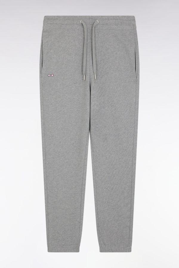Short Jogging En Molleton Coton Gris Coupe Droite Eden Park