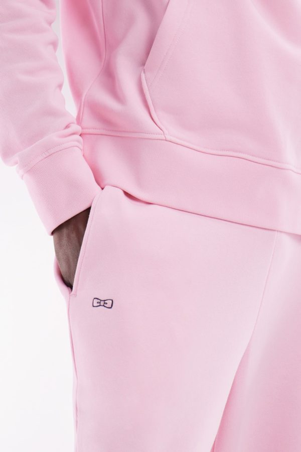 Jogging En Molleton Coton Rose Coupe Droite Eden Park – Image 4