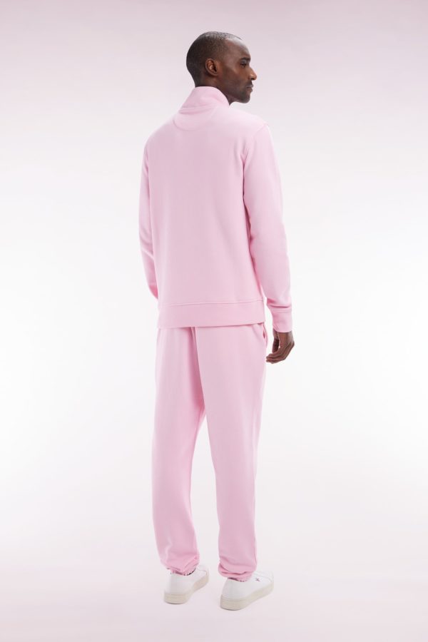 Jogging En Molleton Coton Rose Coupe Droite Eden Park – Image 3