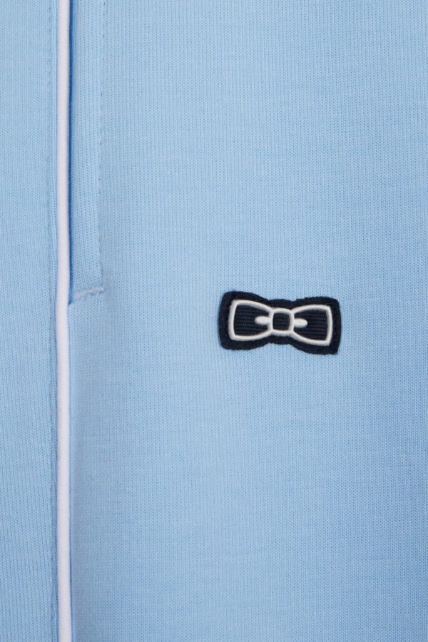 Pantalon Jogging En Coton Interlock Ciel Coupe Droite Eden Park – Image 5
