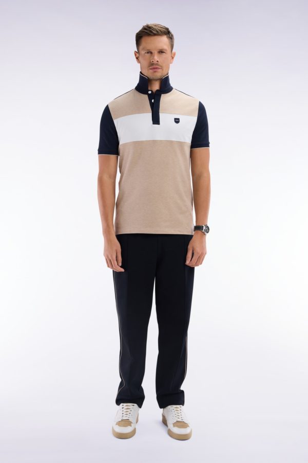 Pantalon Jogging En Coton Interlock Noir Coupe Droite Eden Park