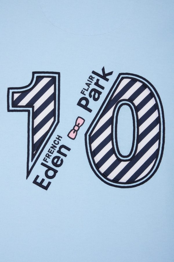 Maillot À Manches Courtes En Jersey De Coton Ciel Manches Bicolores Eden Park – Image 5