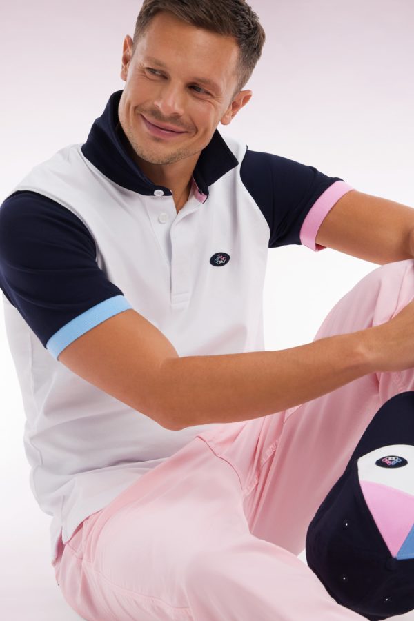Maillot À Manches Courtes En Jersey De Coton Blanc Broderie Dos Eden Park – Image 2