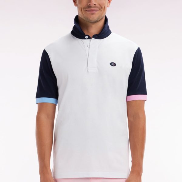 Maillot À Manches Courtes En Jersey De Coton Blanc Broderie Dos Eden Park