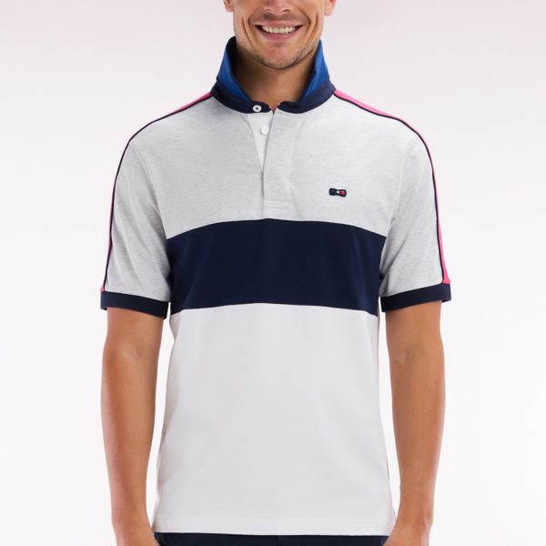 Maillot Coupé-cousu À Manches Courtes En Coton Blanc Coupe Droite Eden Park