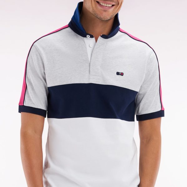 Maillot Coupé-cousu À Manches Courtes En Coton Blanc Coupe Droite Eden Park