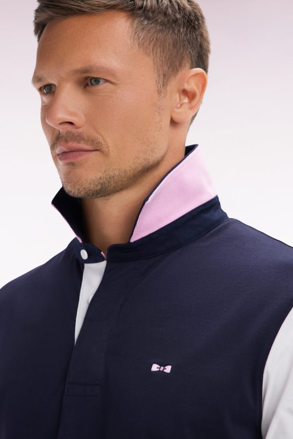Maillot À Manches Courtes En Jersey De Coton Blanc Coupe Droite Broderies Nœud Papillon Eden Park – Image 4