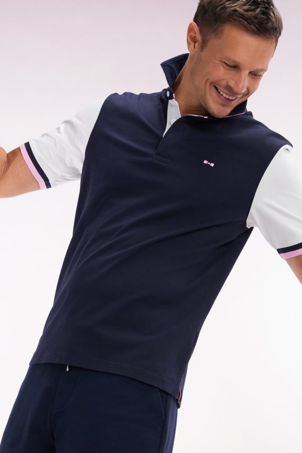 Maillot À Manches Courtes En Jersey De Coton Blanc Coupe Droite Broderies Nœud Papillon Eden Park – Image 2