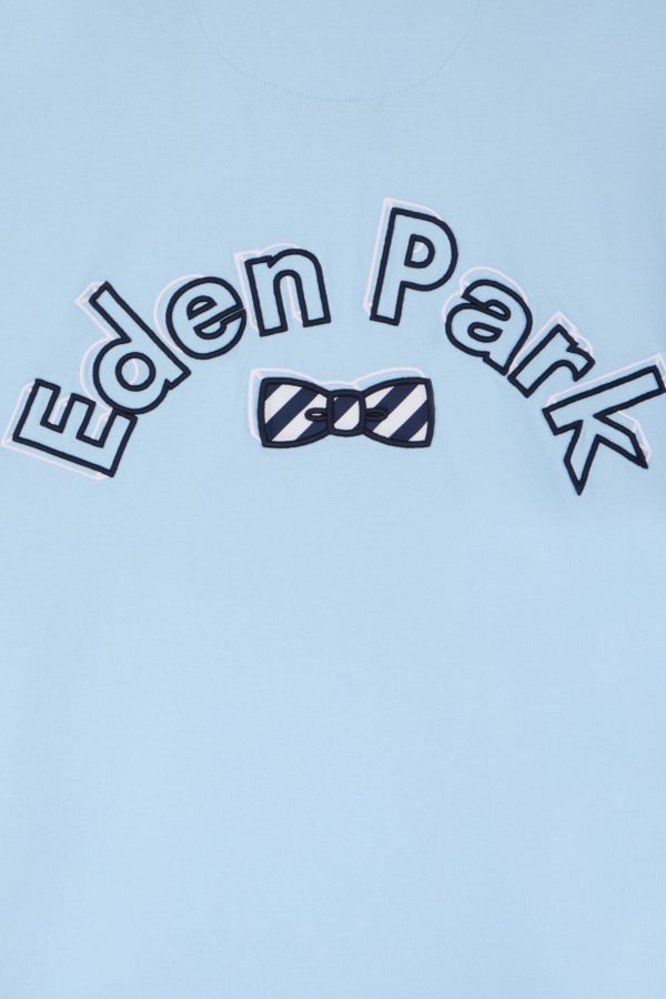 Maillot À Manches Courtes En Coton Ciel Broderie Dos Eden Park Coupe Droite Eden Park – Image 5