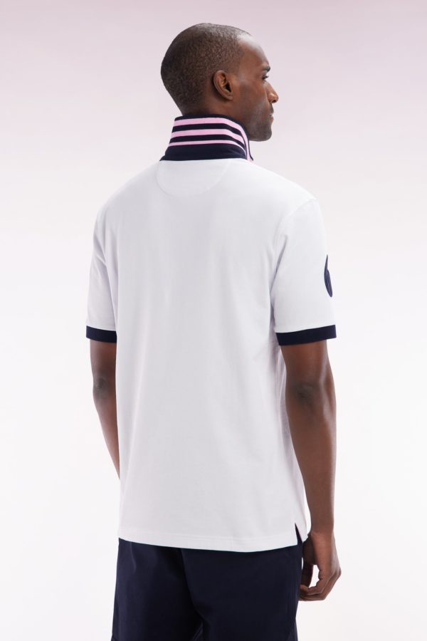 Maillot À Manches Courtes Tournoi Des 6 Nations En Coton Blanc Coupe Droite Eden Park – Image 3
