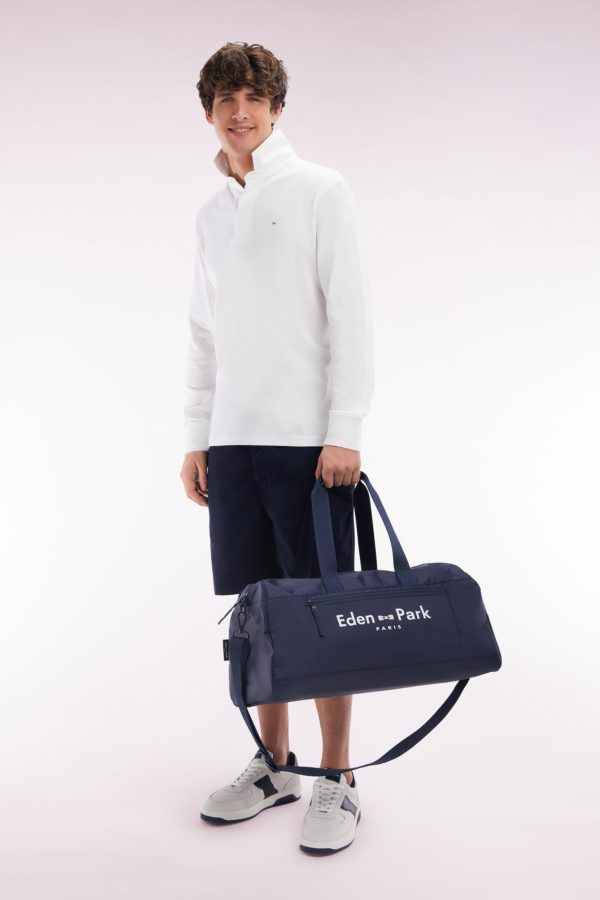 Maillot À Manches Longues En Coton Pima Blanc Coupe Droite Eden Park – Image 2