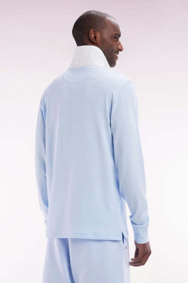 Maillot À Manches Longues En Coton Pima Ciel Coupe Droite Eden Park – Image 3