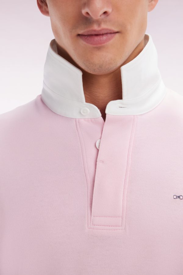 Maillot À Manches Longues En Coton Pima Rose Coupe Droite Eden Park – Image 4