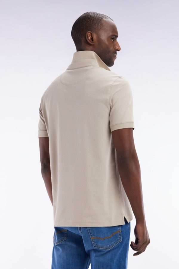 Polo À Manches Courtes En Coton Stretch Ciel Coupe Ajustée Eden Park – Image 3