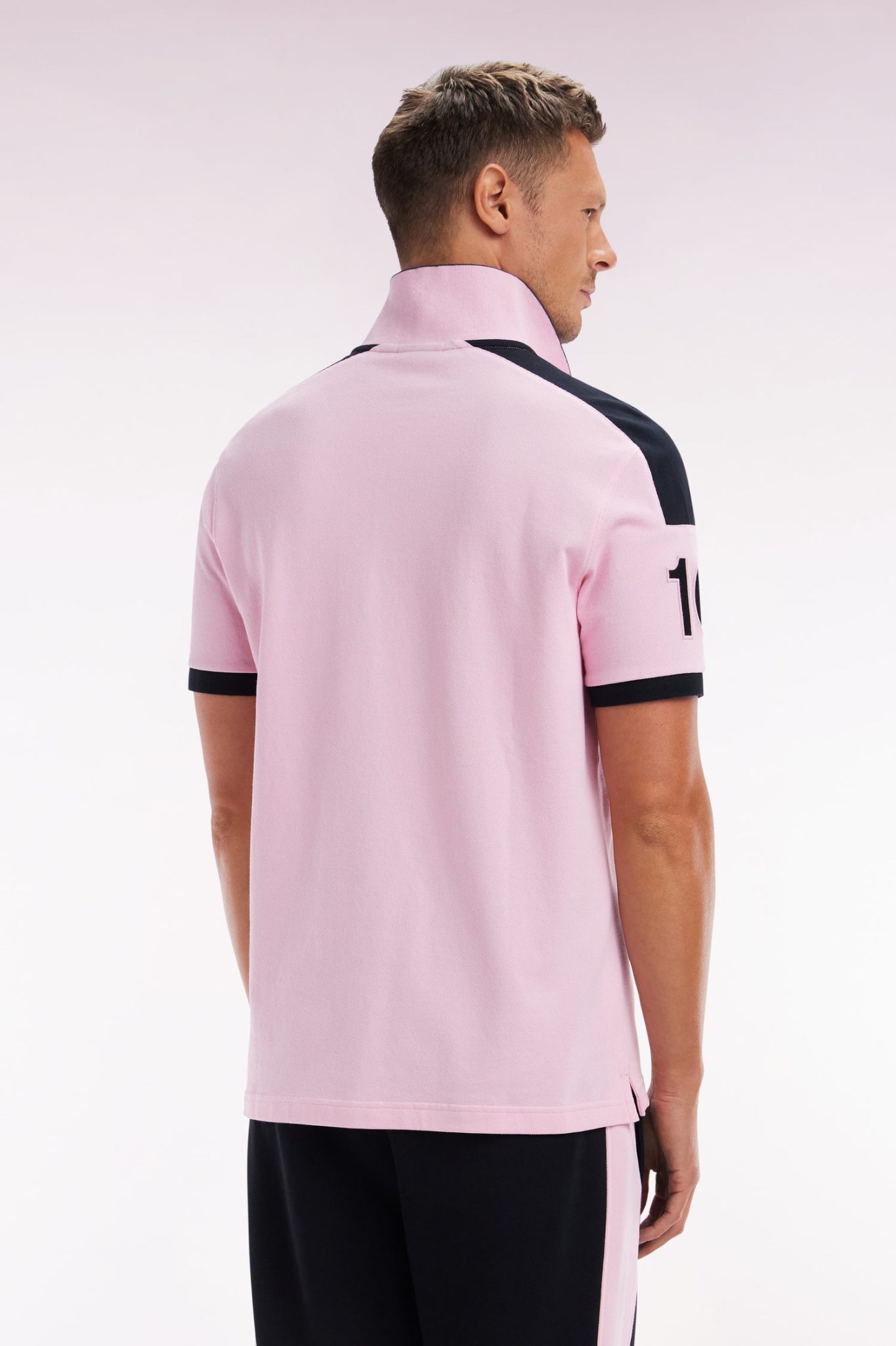 Polo À Manches Courtes New Zealand En Coton Rose Coupe Décontractée Eden Park – Image 3