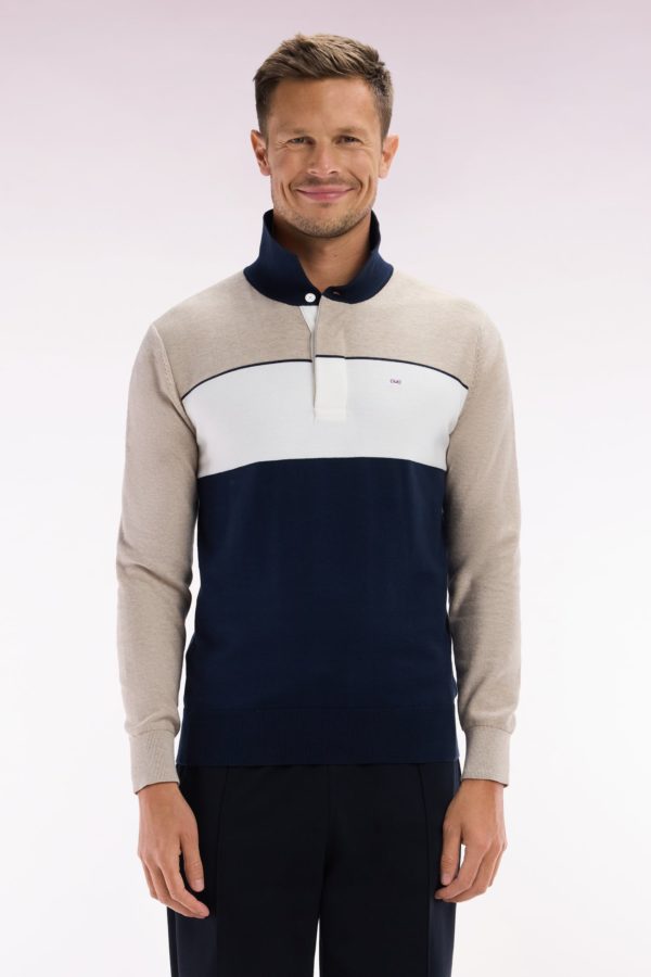 Pull À Col Maillot En Coton Beige Coupe Droite Eden Park