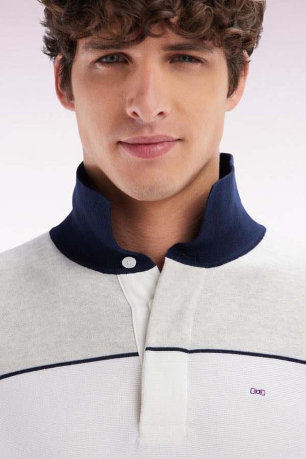 Pull À Col Maillot En Coton Gris Coupe Droite Eden Park – Image 4