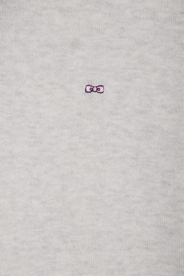 Pull Manches Courtes À Col Polo En Coton Gris Coupe Droite Eden Park – Image 5