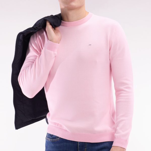 Pull En Coton À Col Rond En Coton Rose Coupe Droite Eden Park