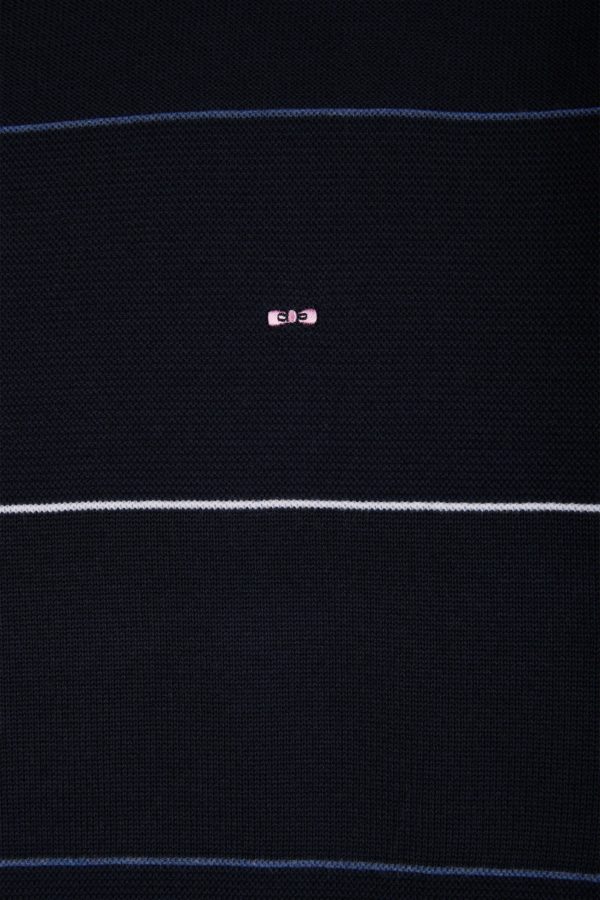 Pull Col Rond Cerclé En Coton Marine Eden Park – Image 5