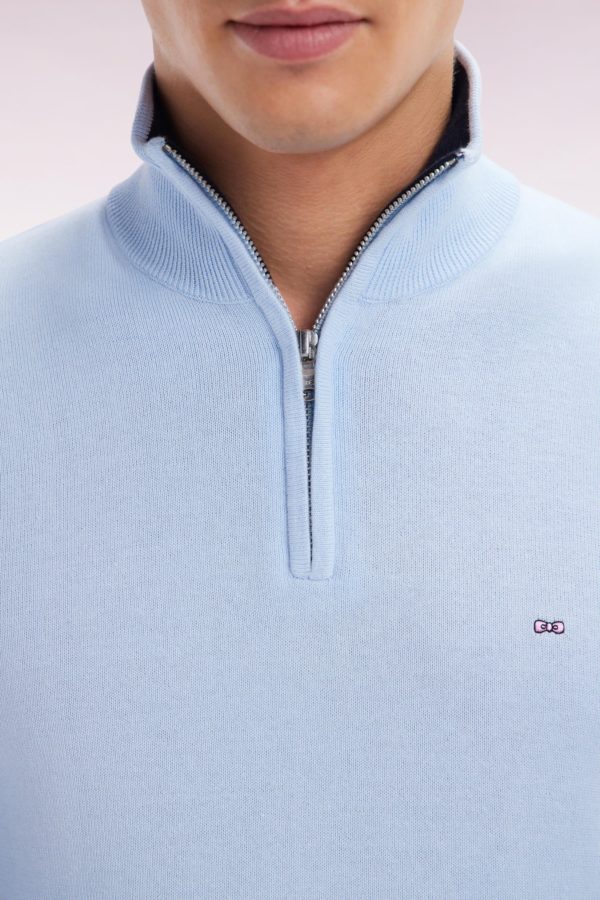 Pull Col Camionneur En Coton Ciel Coupe Droite Eden Park – Image 4
