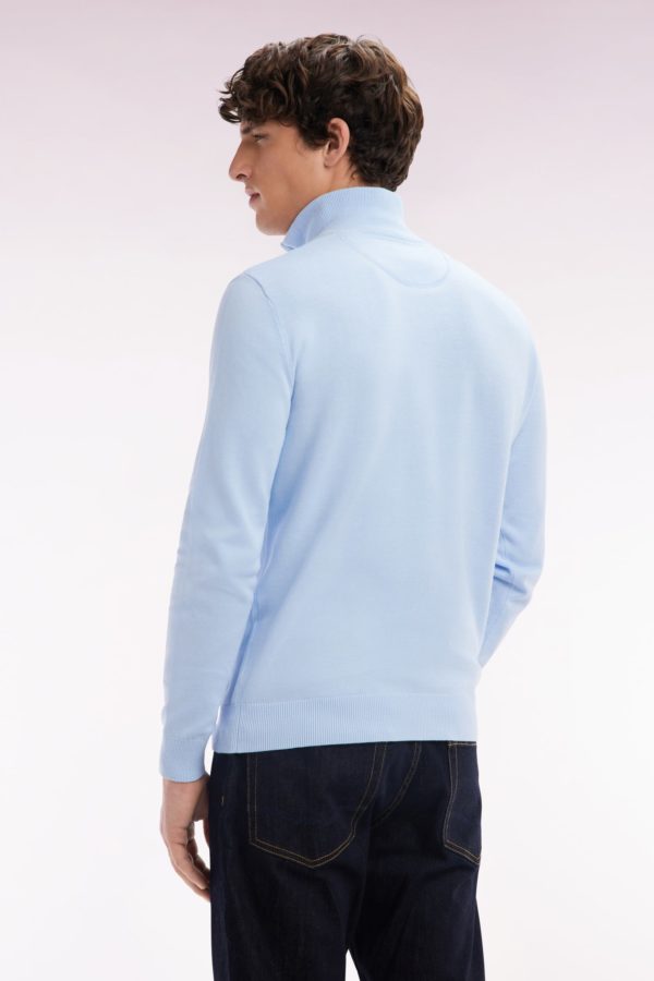 Pull Col Camionneur En Coton Ciel Coupe Droite Eden Park – Image 3