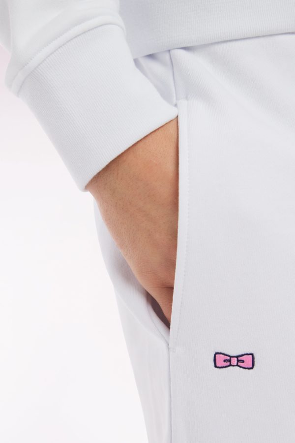 Short En Molleton Coton Blanc Coupe Droite Eden Park – Image 4