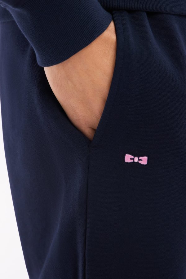 Short En Molleton Coton Marine Coupe Droite Eden Park – Image 3