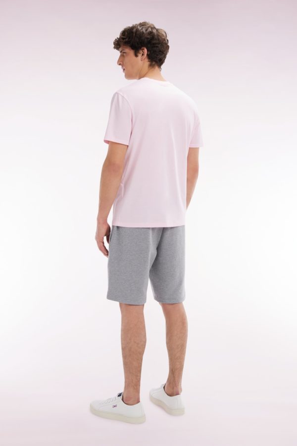 Short En Molleton Coton Gris Coupe Droite Eden Park – Image 2