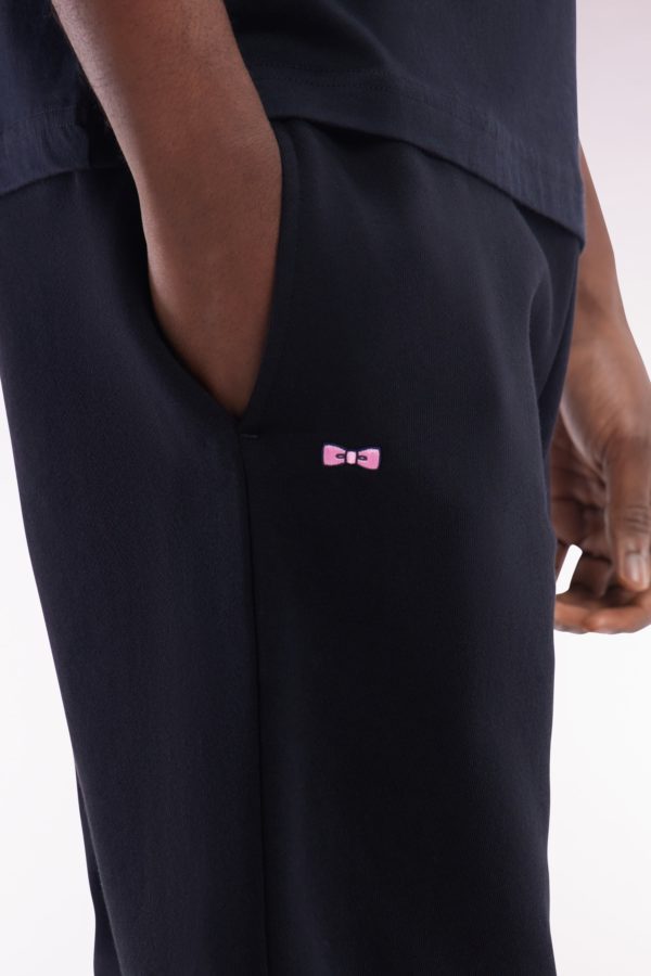 Short En Molleton Coton Noir Coupe Droite Eden Park – Image 4
