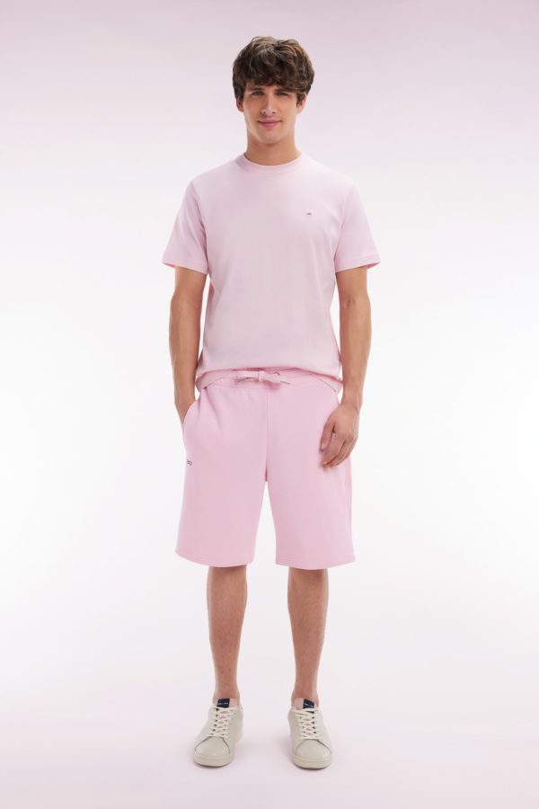 Short En Molleton Coton Rose Coupe Droite Eden Park