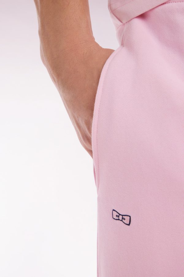 Short En Molleton Coton Rose Coupe Droite Eden Park – Image 4