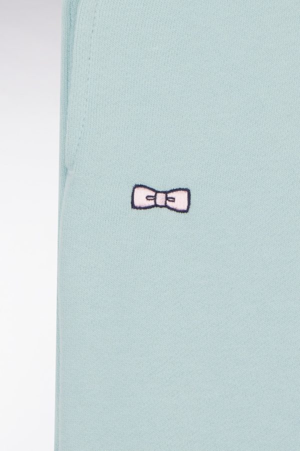 Short En Molleton Coton Vert D'eau Coupe Droite Eden Park – Image 5